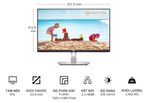 Màn hình Dell S2421HN 23.8 inch FHD