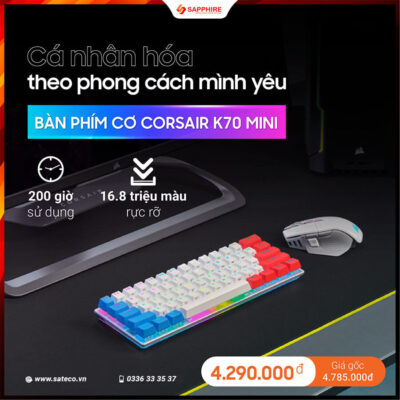 bàn phím cơ Corsair K70 mini