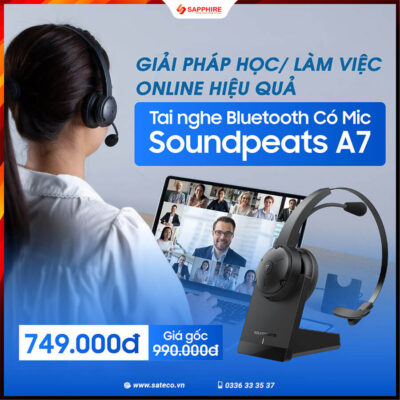 Tai nghe Blutooth có mic Soundpeats A7