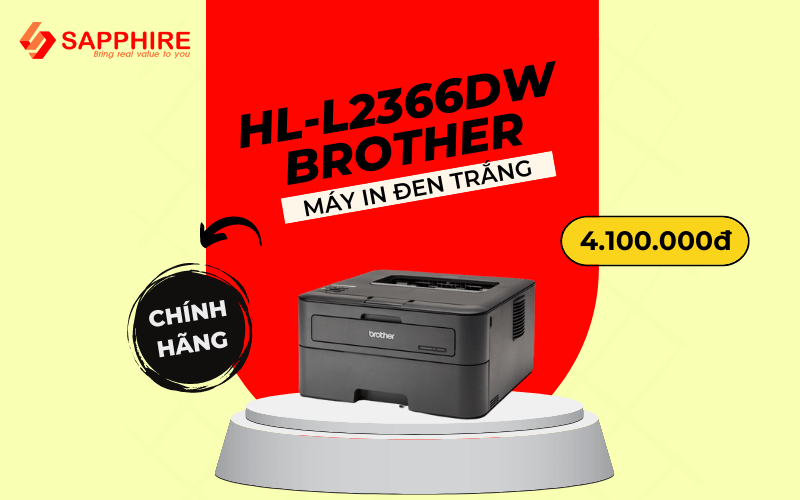 Máy in laser trắng đen Brother HL-L2366DW